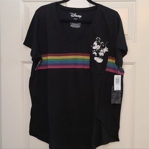 TORRID Mickey Mouse rainbow t-shirt
